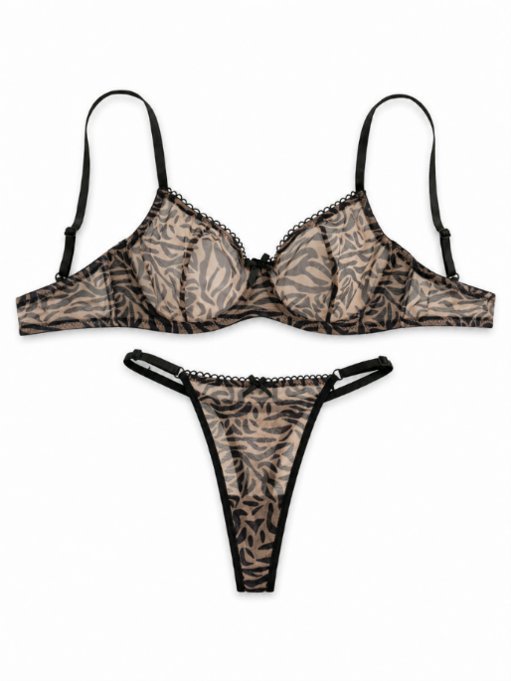 Bare Chapter — Conjunto de 2 Sutiãs Femininos Estampados - imagem 1