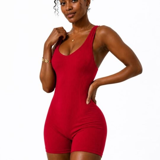 Macacão Fitness Vermelho
