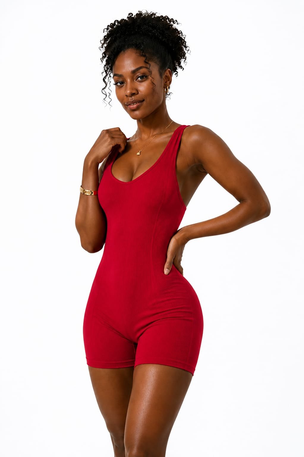 Macacão Fitness Vermelho