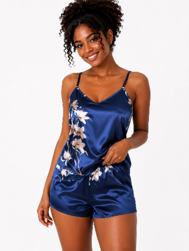 Conjunto de Pijama em Cetim - imagem 1